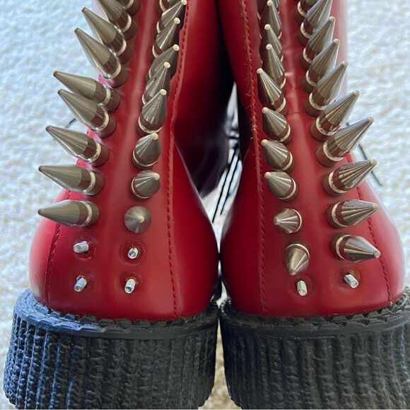 Undeground Red Boots Made in England Size 11 - Picture 6 of 11